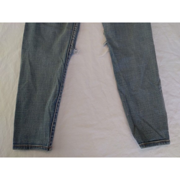 American Eagle Mid Rise Jegging Ankle Destroyed Super Stretch Denim Size 2 - Picture 8 of 9